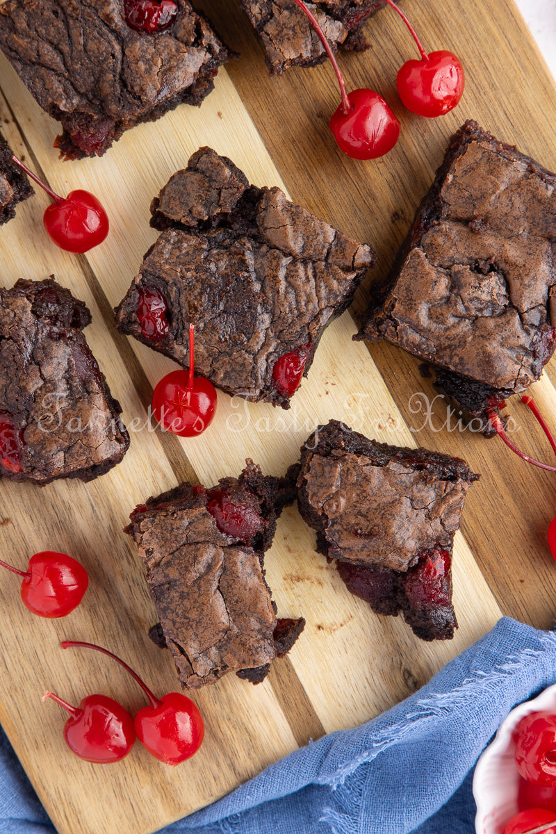 Easy Double Cherry Chocolate Brownies - Semi Exclusive (Set 2)