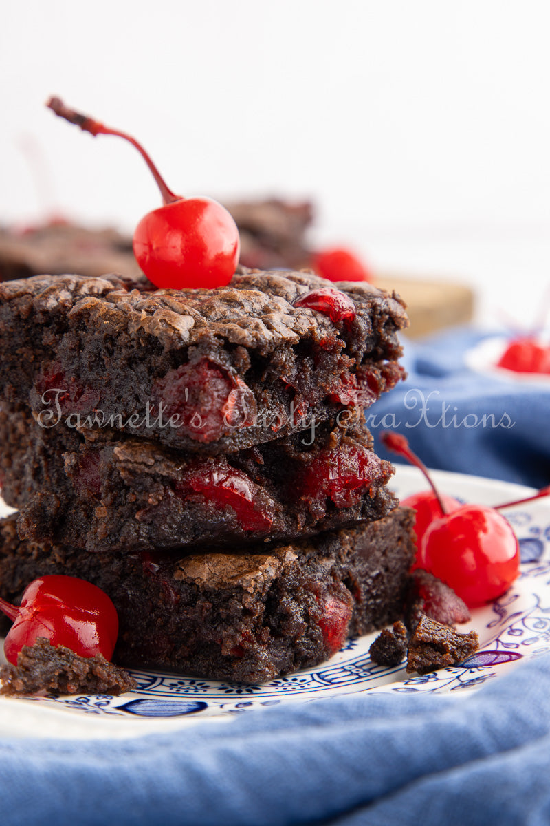 Easy Double Cherry Chocolate Brownies - Semi Exclusive (Set 2)