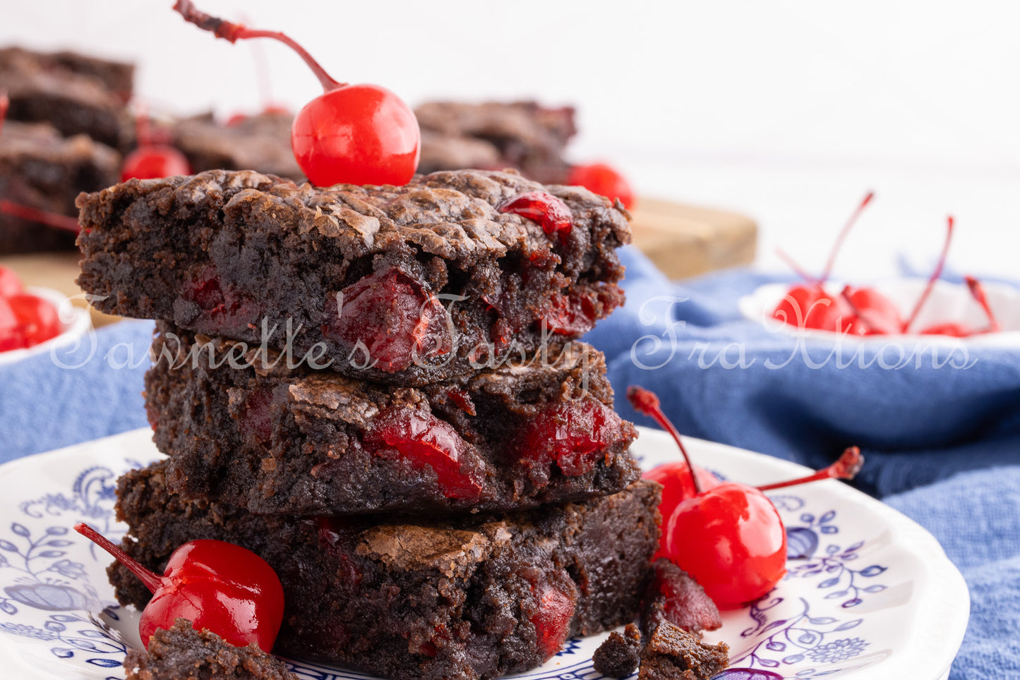 Easy Double Cherry Chocolate Brownies - Semi Exclusive (Set 2)