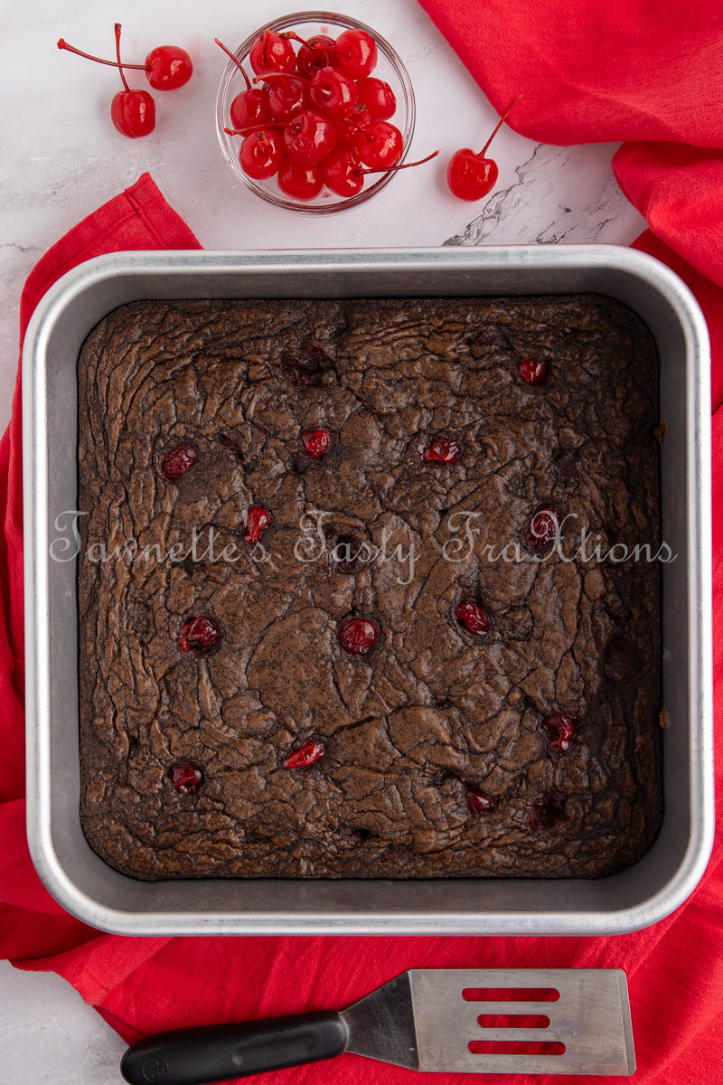 Easy Double Cherry Chocolate Brownies - Semi Exclusive (Set 1)