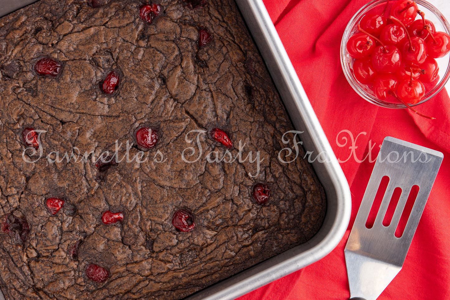 Easy Double Cherry Chocolate Brownies - Semi Exclusive (Set 1)