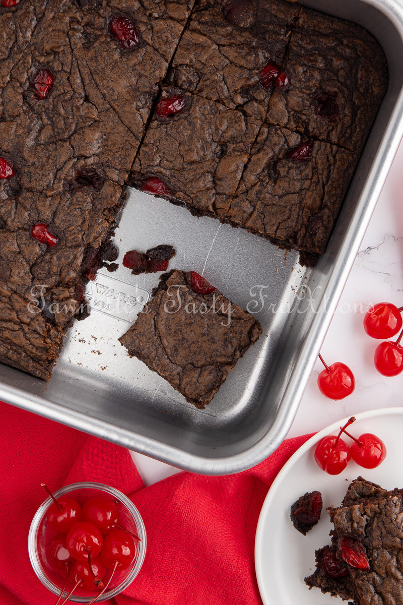Easy Double Cherry Chocolate Brownies - Semi Exclusive (Set 1)