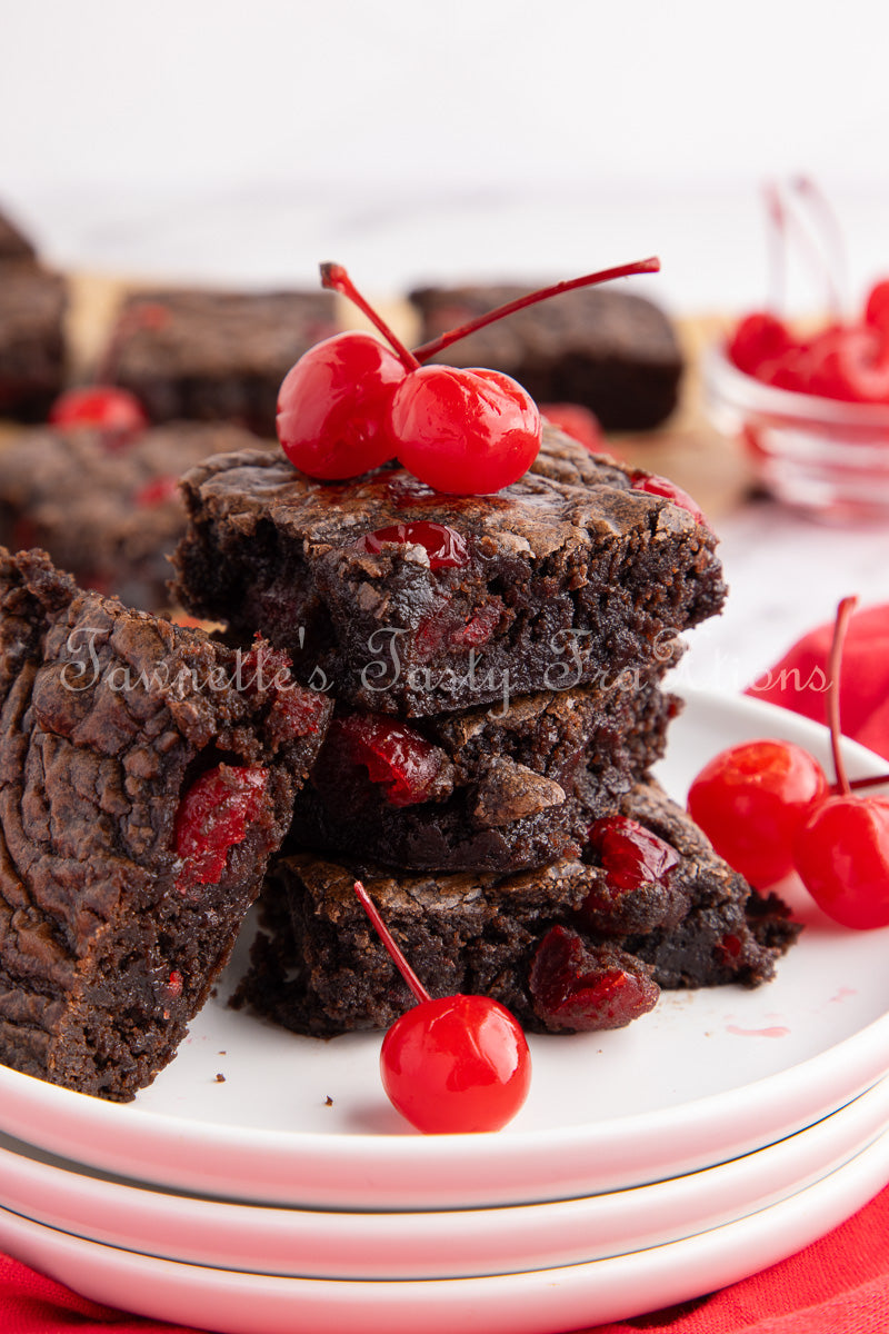 Easy Double Cherry Chocolate Brownies - Semi Exclusive (Set 1)