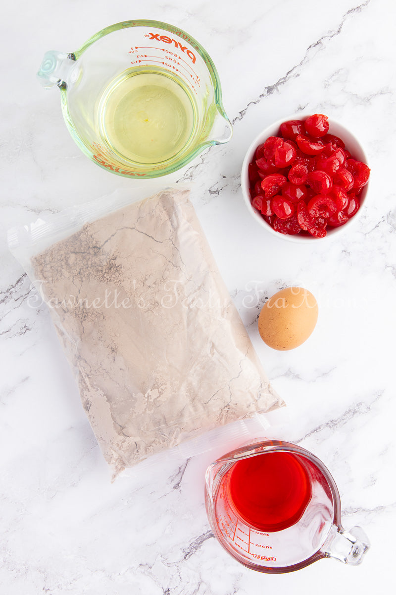 Easy Double Cherry Chocolate Brownies - Semi Exclusive (Set 1)