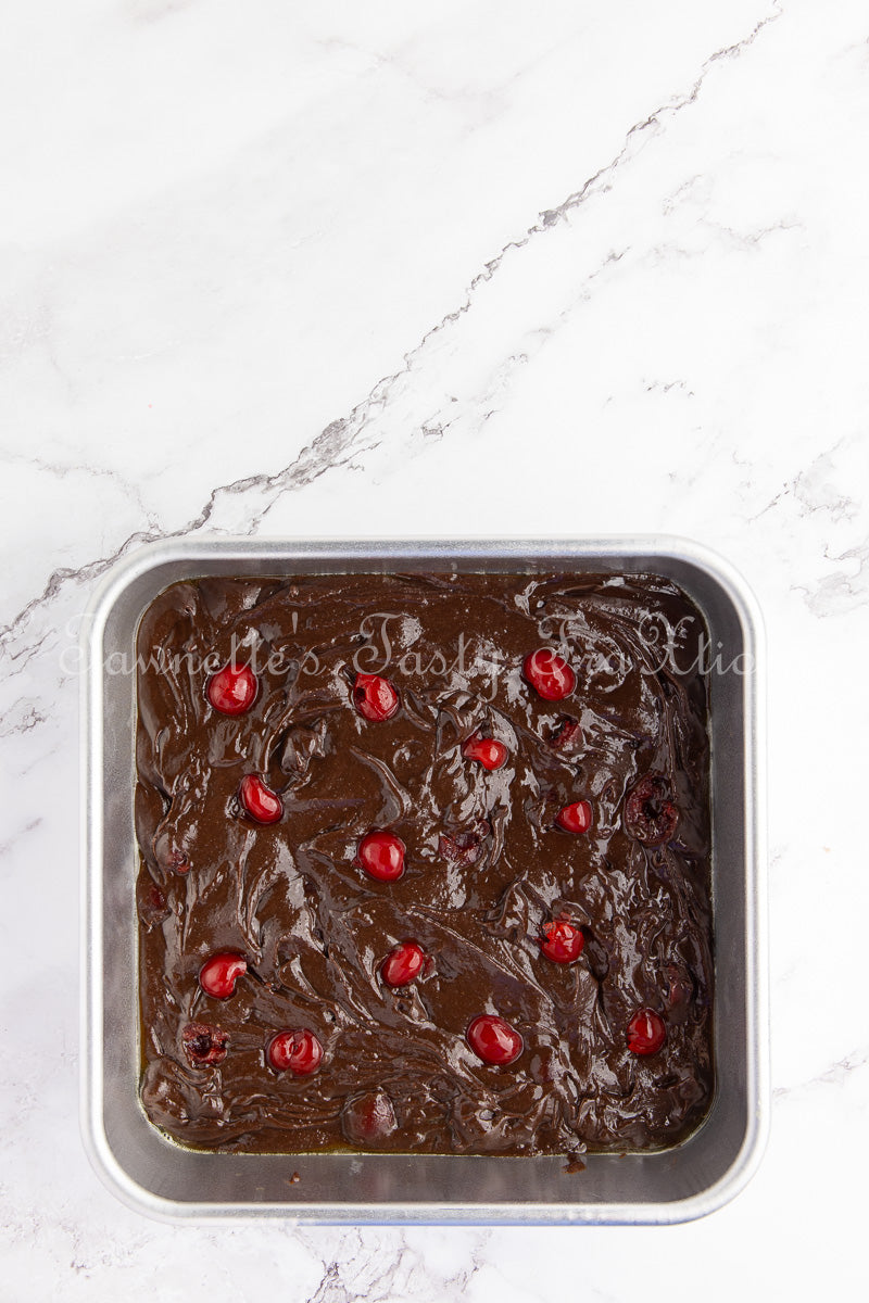Easy Double Cherry Chocolate Brownies - Semi Exclusive (Set 1)
