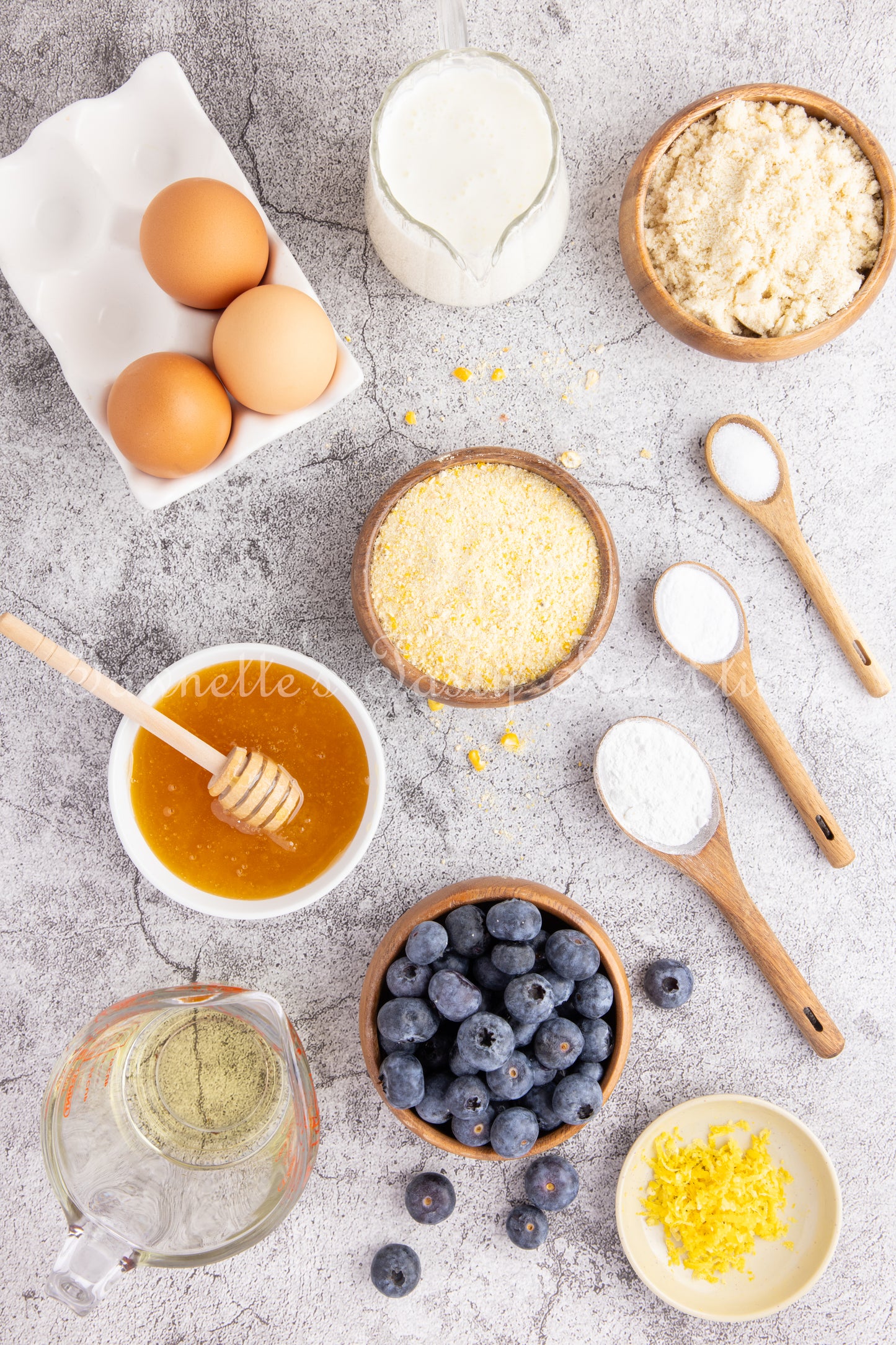 *Gluten Free Blueberry Cornbread Muffins