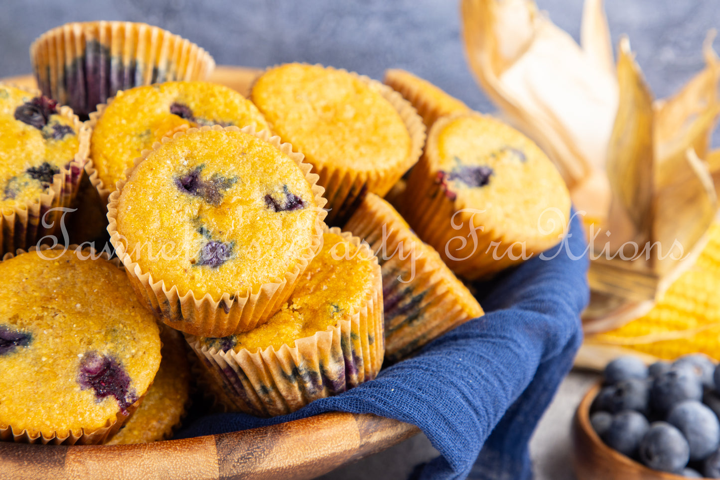 *Gluten Free Blueberry Cornbread Muffins